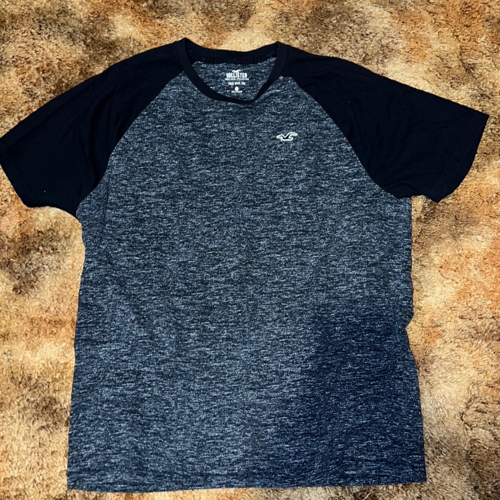 Large Gray/Black Hollister Shirt